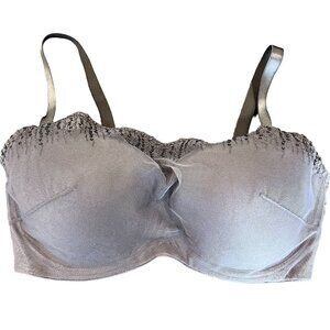 Soma Intimates Bra 32DDD Taupe Lace Underwire Adjustable Straps